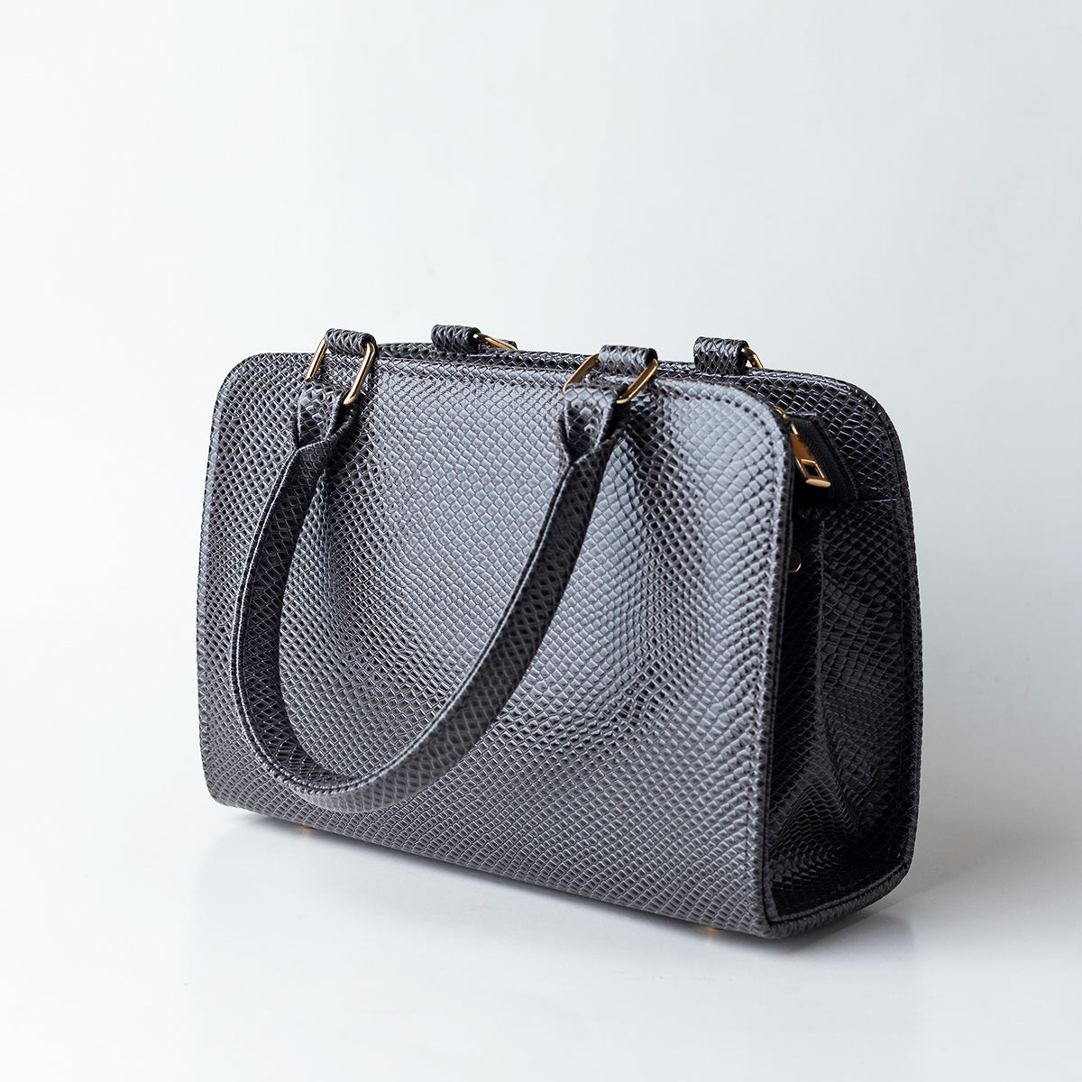 Chic Textured Bag Black