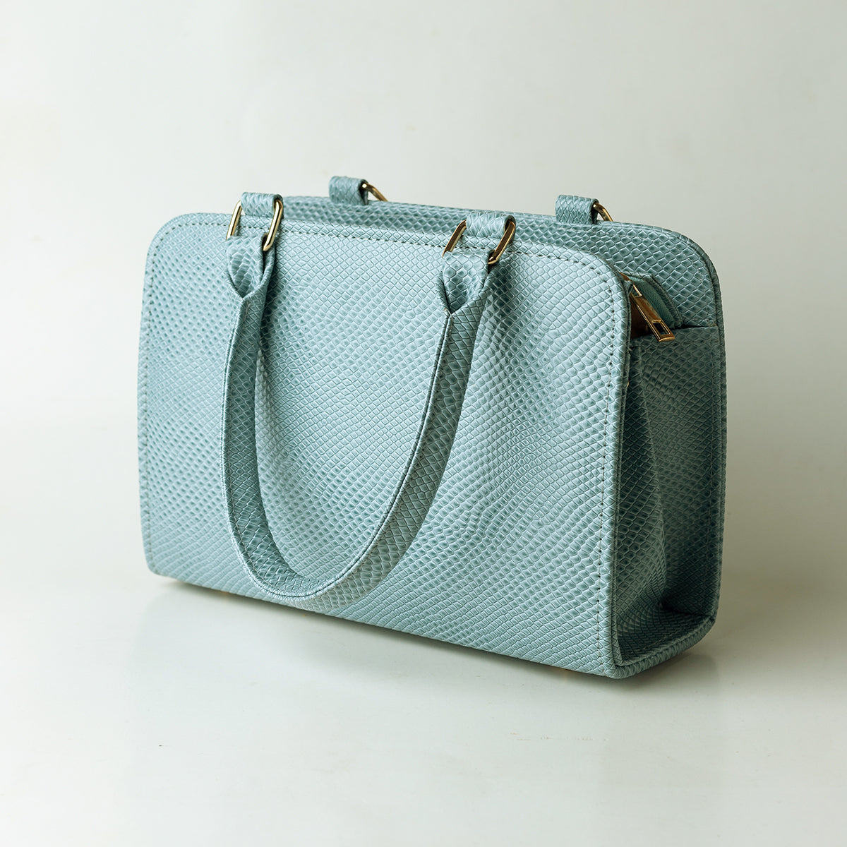 Chic Textured  Bag Powder Blue