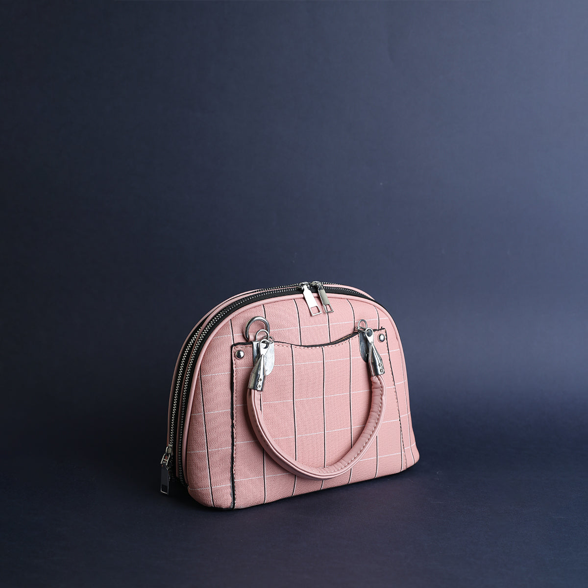 Pink Plaid Dome Bag